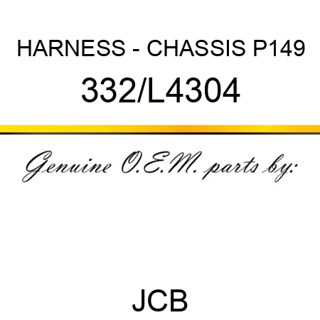 HARNESS - CHASSIS P149 332/L4304