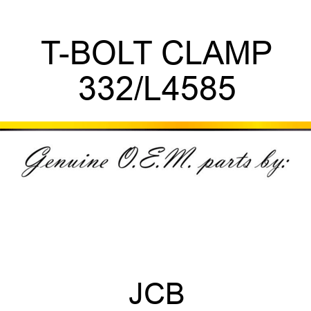 T-BOLT CLAMP 332/L4585