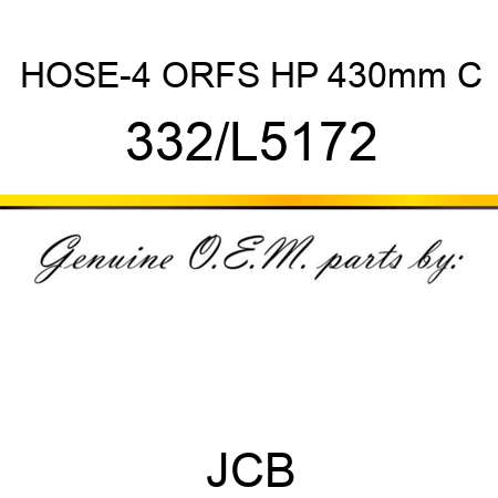 HOSE-4 ORFS HP 430mm C 332/L5172