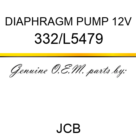 DIAPHRAGM PUMP 12V 332/L5479