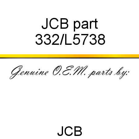 JCB part 332/L5738