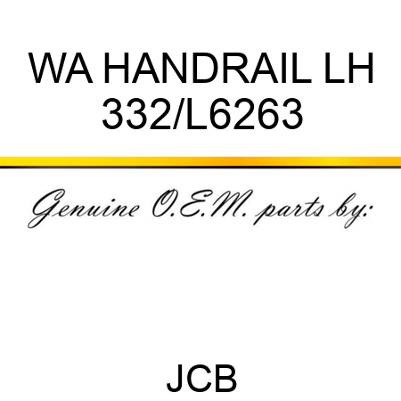 WA HANDRAIL LH 332/L6263