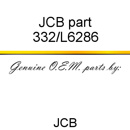JCB part 332/L6286