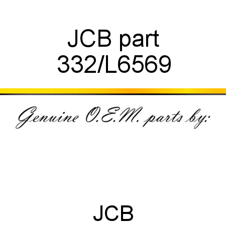 JCB part 332/L6569