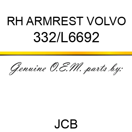 RH ARMREST VOLVO 332/L6692