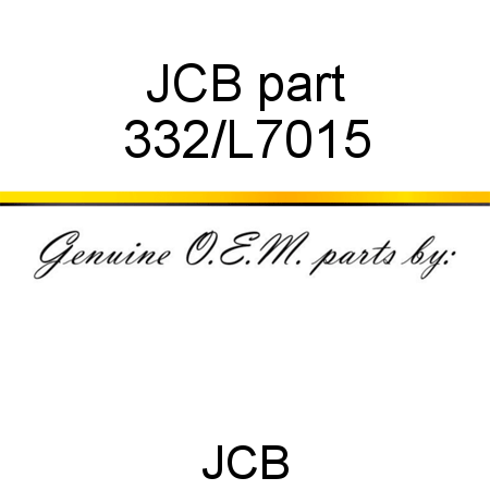 JCB part 332/L7015