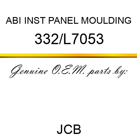 ABI INST PANEL MOULDING 332/L7053