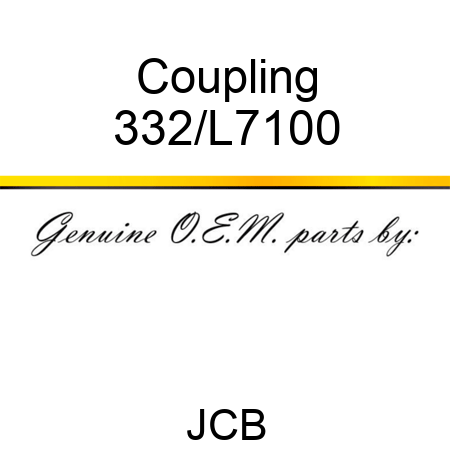 Coupling 332/L7100