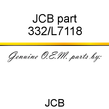 JCB part 332/L7118