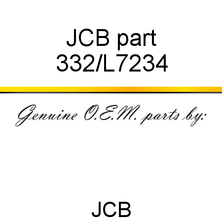 JCB part 332/L7234