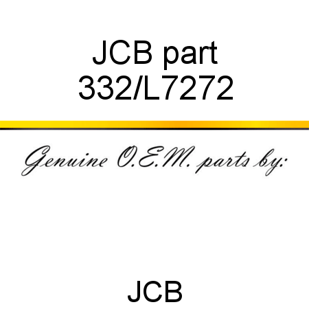 JCB part 332/L7272