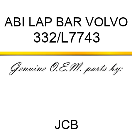 ABI LAP BAR VOLVO 332/L7743