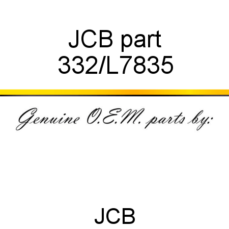 JCB part 332/L7835