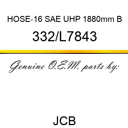 HOSE-16 SAE UHP 1880mm B 332/L7843