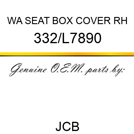 WA SEAT BOX COVER RH 332/L7890