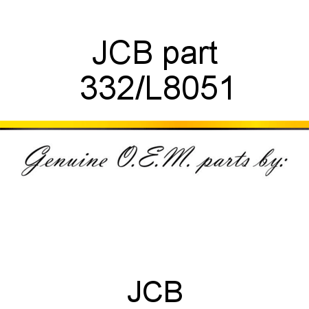 JCB part 332/L8051