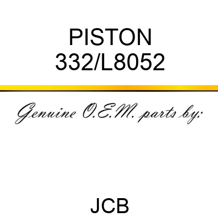 PISTON 332/L8052