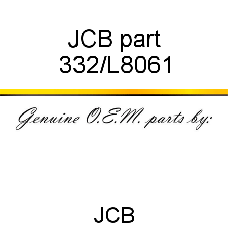 JCB part 332/L8061