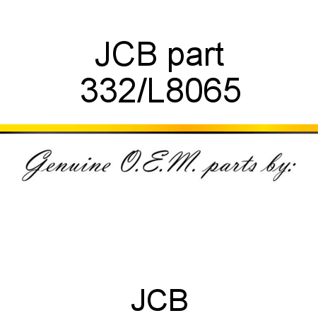 JCB part 332/L8065