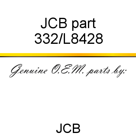 JCB part 332/L8428