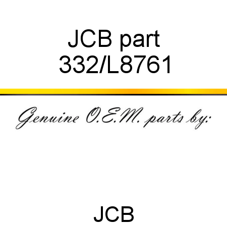 JCB part 332/L8761