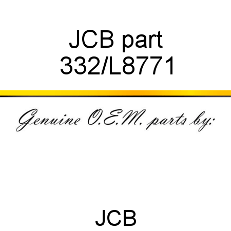 JCB part 332/L8771