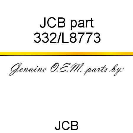 JCB part 332/L8773