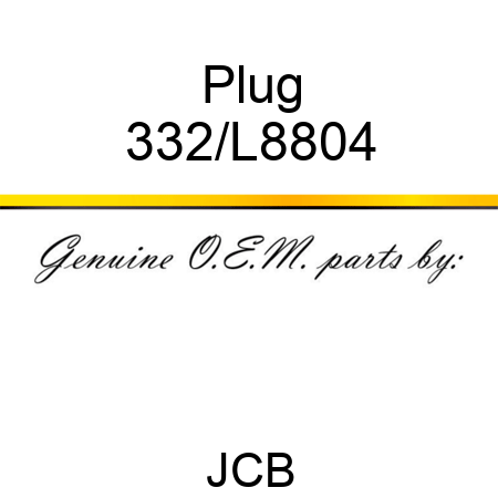 Plug 332/L8804