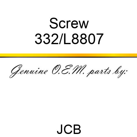 Screw 332/L8807