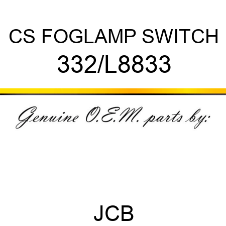 CS FOGLAMP SWITCH 332/L8833