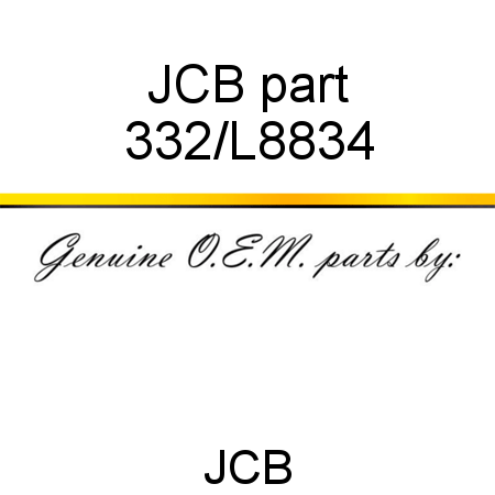 JCB part 332/L8834