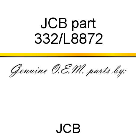 JCB part 332/L8872