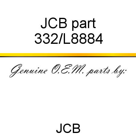 JCB part 332/L8884