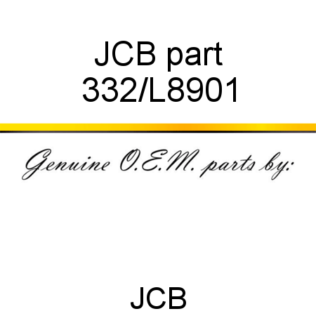 JCB part 332/L8901