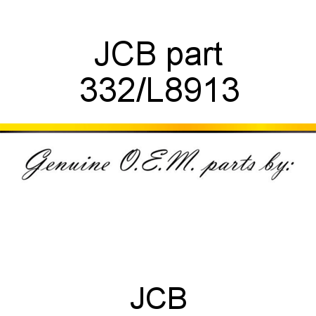 JCB part 332/L8913