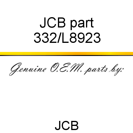 JCB part 332/L8923