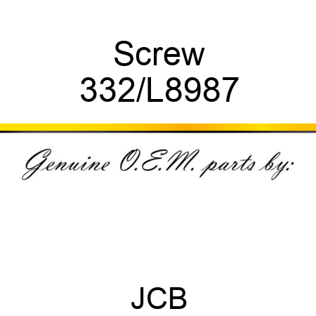 Screw 332/L8987