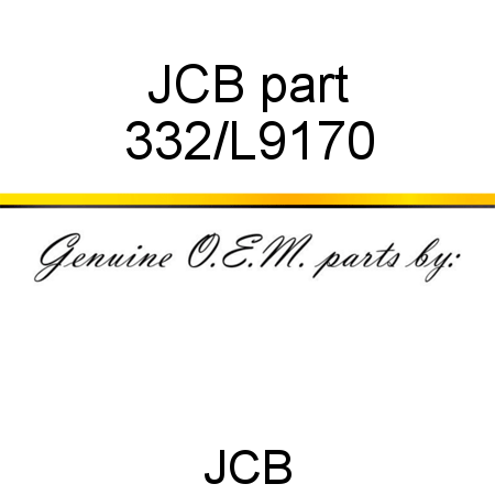 JCB part 332/L9170