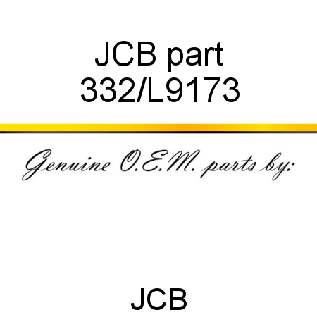 JCB part 332/L9173