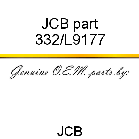 JCB part 332/L9177