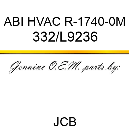 ABI HVAC R-1740-0M 332/L9236