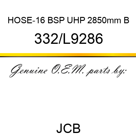 HOSE-16 BSP UHP 2850mm B 332/L9286