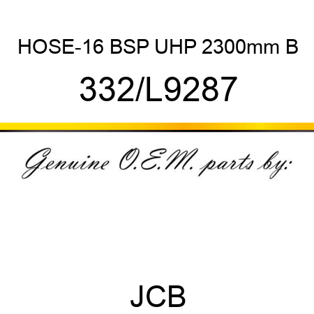 HOSE-16 BSP UHP 2300mm B 332/L9287