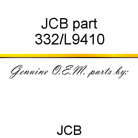 JCB part 332/L9410