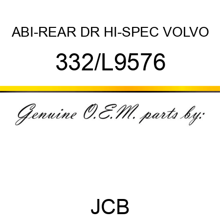 ABI-REAR DR HI-SPEC VOLVO 332/L9576