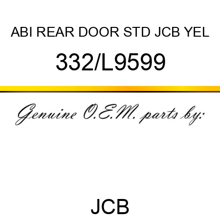 ABI REAR DOOR STD JCB YEL 332/L9599