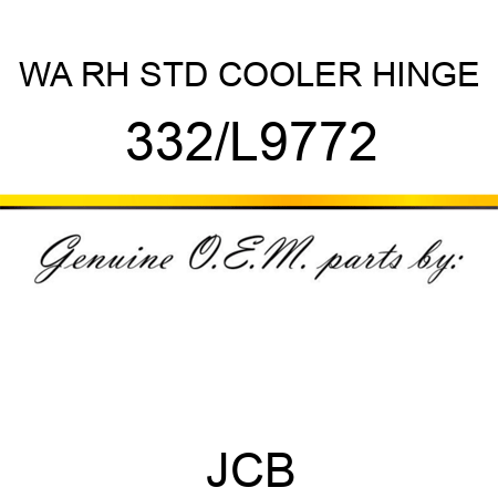 WA RH STD COOLER HINGE 332/L9772