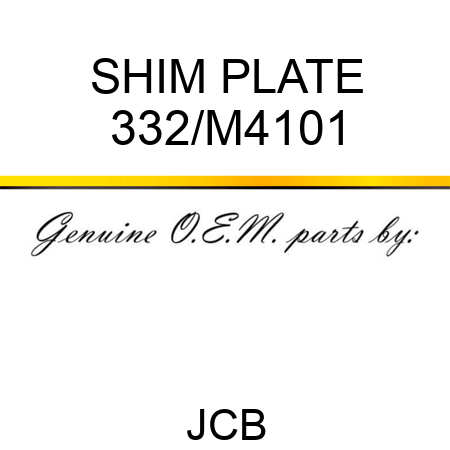 SHIM PLATE 332/M4101