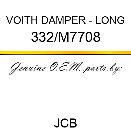 VOITH DAMPER - LONG 332/M7708