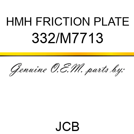 HMH FRICTION PLATE 332/M7713